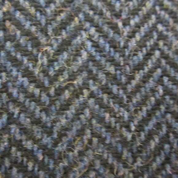 Emerald Isle Weaving Mens L Navy Blue Black Wool Herringbone Vest UK 56 43" - Picture 2 of 9